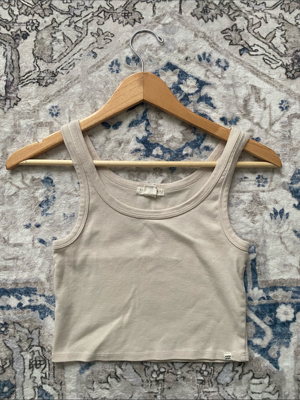 Billabong Cream Crop Tank Top